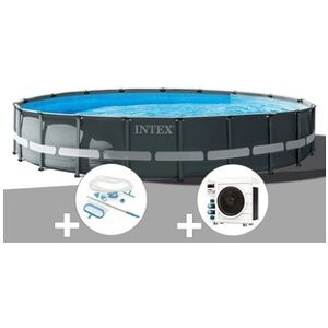 Intex Kit piscine tubulaire Ultra XTR Frame ronde 6,10 x 1,22 m + Kit d'entretien + Pompe à chaleur - Publicité