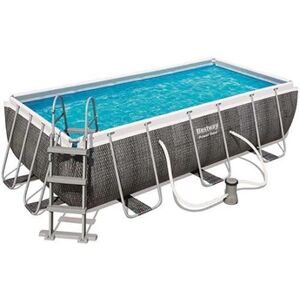 Bestway Piscine tubulaire rectangulaire Power Steel 4,04 x 2,01 x 1,00 - Publicité