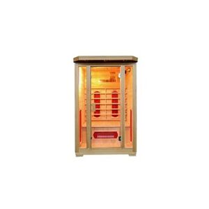 Vente-Unique Sauna Infrarouge 2 places Gamme prestige OSLO II - L120*P105*H190cm - 1750W - Publicité