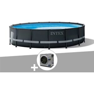 Intex Pack piscine tubulaire Ultra XTR Frame ronde 4,88 x 1,22 m + Pompe à chaleur - Publicité