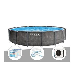 Intex Kit piscine tubulaire Baltik ronde 5,49 x 1,22 m + 6 cartouches de filtration + Kit d'entretien + Pompe à chaleur - Publicité