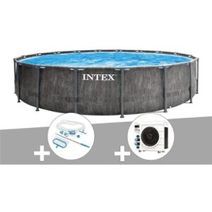 Intex Kit piscine tubulaire Baltik ronde 5,49 x 1,22 m + Kit d'entretien + Pompe à chaleur - Publicité