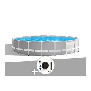 Intex Kit piscine tubulaire Prism Frame ronde 5,49 x 1,22 m + Pompe à chaleur - Publicité