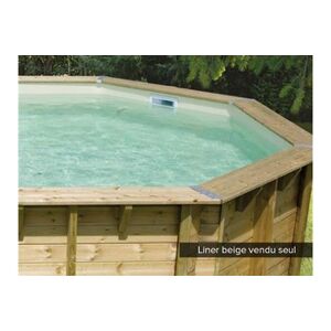 Ubbink Liner seul pour piscine bois Azura 5,05 x 3,50 x 1,26 m Beige - Publicité