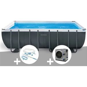 Intex Pack piscine tubulaire Ultra XTR Frame rectangulaire 5,49 x 2,74 x 1,32 m + Kit d'entretien + Pompe à chaleur - Publicité