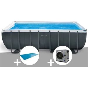 Intex Pack piscine tubulaire Ultra XTR Frame rectangulaire 5,49 x 2,74 x 1,32 m + Bâche à bulles + Pompe à chaleur - Publicité