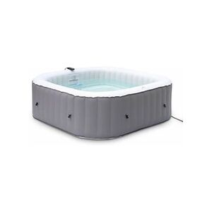 Sweeek Spa MSPA gonflable carré - Fjord 6 - Gris - Spa 6 personnes - 185cm - Publicité