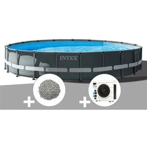 Intex Kit piscine tubulaire Ultra XTR Frame ronde 6,10 x 1,22 m + 20 kg de zéolite + Pompe à chaleur - Publicité