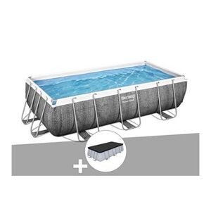 Bestway Kit piscine tubulaire rectangulaire Power Steel 4,04 x 2,01 x 1,00 m + Bâche de protection - Publicité