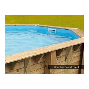 Ubbink Liner seul pour piscine bois Linéa 6,50 x 3,50 x 1,40 m Bleu - Publicité