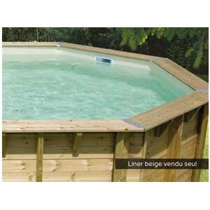 Ubbink Liner seul pour piscine bois Linéa 6,50 x 3,50 x 1,40 m Beige - Publicité