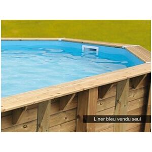 Ubbink Liner seul pour piscine bois Linéa 15,50 x 3,50 x 1,55 m Bleu - Publicité