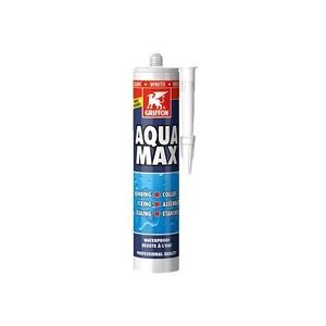 Griffon Colle de montage et mastic d'étanchéité AQUAMAX pour piscine - AQUAMAX BLANC - Publicité