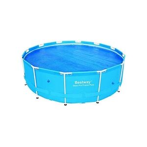 Bestway Bâche protection piscine Bache solaire ronde 3.56 metres Bleu moyen Taille : Unique rèf : 71433 - Publicité