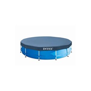 Intex Bâche hiver pour piscine tubulaire ronde Ø4,57 m Bleu - Publicité