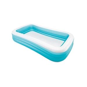 Intex Piscine gonflable rectangulaire Family pour enfant Bleu et Blanc - Publicité