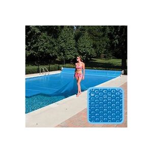 Linxor Bâche à bulles 4 m x 12 m pour piscine - 300 microns - Bleu - - Publicité