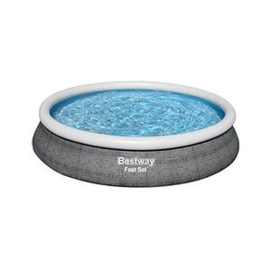 Bestway Kit Piscine hors sol autoportante - Fast Set - 457 x 84 cm - Ronde (Livrée avec une pompe et cartouche de filtration) - Publicité