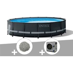 Intex Pack piscine tubulaire Ultra XTR Frame ronde 4,88 x 1,22 m + 20 kg de zéolite + Pompe à chaleur - Publicité