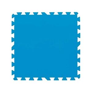 Bestway Tapis de sol protection piscine Tapis pool bleu 50*50 9 dalles Bleu moyen Taille : Unique - Publicité