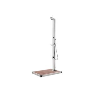 VIDAXL Douche de jardin avec base marron 225 cm Acier inoxydable - Publicité