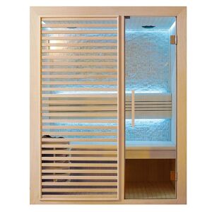 Sauna traditionnel Intimo - 120 x 105 x 190 - Pin blanc - Publicité