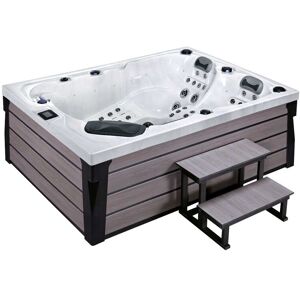 BALI - Spa blanc nuage 3 places bali de marque vendom 220x156x78 a... Publicité