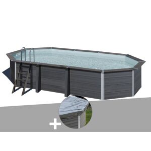 Gre Kit piscine composite Gr? Avant-Garde ovale 6,64 x 3,86 x 1,54 m + B?che hiver - Publicité
