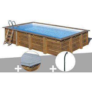 Bâche d'hiver compatible piscine bois BLOOMA - Distripool