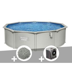 Kit piscine acier ronde Bestway Hydrium 4,60 x 1,20 cm + 10 kg de zéolite + Pompe à chaleur - Publicité