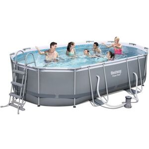 Bestway Piscine hors sol Power Steel ovale 488 x 305 x 107 cm - Publicité