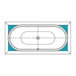 KALDEWEI Éléments de remplissage pour baignoire balnéo ovale, 550000130000,