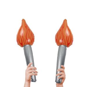 Paodduk 2pack Torche Gonflable Torche Olympique Gonflable Bâton De Torche Gonflable Jouets De Piscine Gonflables Pour Les Fêtes À Thème Compétitions Sportives - Publicité