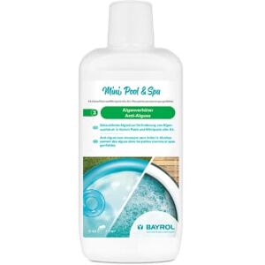 Bayrol Mini Pool&Spa Anti-Algues 1 L Anti algues Non moussant pour empêcher la prolifération des algues dans Piscine Hors Sol, Tubulaire, Spa Gonflable avec Effet clarifiant - Publicité