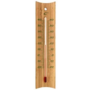 TFA Dostmann Thermomètre analogique 14.1029, pour gril/viande, pour mesurer  la température de l'espace de cuisson, pour le gril/smoker, en acier