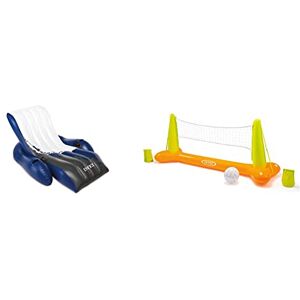 Intex -Chaise Longue de Piscine Deluxe & Jeu de Volley Flottant - Publicité