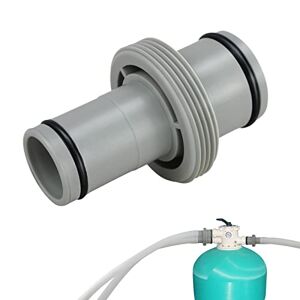 Hekasvm Raccord Tuyau Piscine Pour Tuyau De 32 Mm à 38 Mm,Adaptateur De Tuyau De Piscine Pour Pompes De Piscine Gonflables,Joint De Tuyau De Pompe De Filtre De Piscine Accessoires De Piscine (1,5 à 1,25 In) - Publicité