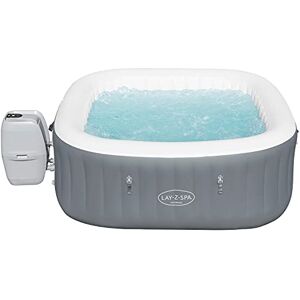 Bestway Lay-Z-Spa Madeira AirJet Jacuzzi Carré Gris 180 x 180 x 66 cm - Publicité