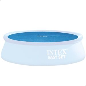 Intex Couverture de Piscine Solaire pour piscines à Cadre de 10 Pieds ou à réglage Facile #29021 290 x 290 x 1 cm Bleu - Publicité