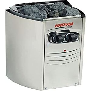 Harvia Poêle Électrique Vega pour Sauna SN--PO35 Poêle Sauna Compact en Acier Inoxidable avec Unité de Contrôle Encastré BC35 2 à 4.5 m3 Puissance 3.5kW - Publicité