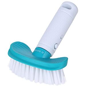 Bayrol Mini Pool&Spa Brosse de Nettoyage 12,5 cm avec Poils en polypropylène Incurvée pour Un Nettoyage Optimal des piscines Hors Sol, Tubulaire, Spa Gonflable Extensible avec Manche télescopique - Publicité