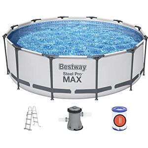 Bestway piscine tubulaire ronde 3.66x1m grise - Publicité