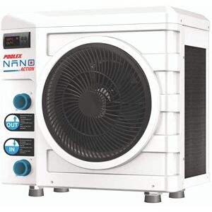 POOLEX Nano Action 3 POOLSTAR PC-Nano-A3 Pompe à Chaleur Dédiée aux Petites Piscines Hors-Sol Consommation de 600 W Volume du Bassin de 10 à 21m3, Blanc - Publicité