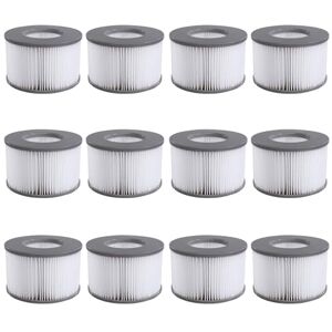 Denkmsd Cartouches Filtrantes pour Mspa, Filtres de Rechange pour Whirlpool Piscine Gonflable, Filtres pour Baignoire (12 Pcs) - Publicité