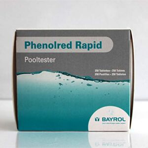 Bayrol Lot de 250 pastilles de test Phenol Red pH pour testeur de piscine - Publicité