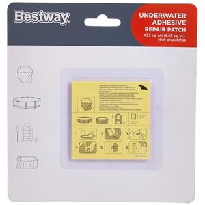 Bestway 62091 10 patchs de réparation waterproof de 42,30 cm2 - Publicité
