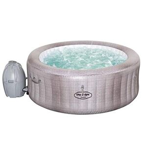 Bestway 54286 Spa gonflable Lay-Z-Spa™ Cancun Airjet™ rond 2 à 4 personnes, 180 x 66 cm, 81 jets d'air, couverture isolante, filtration à cartouche antimicrobienne, diffuseur Chemconnect™ - Publicité