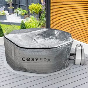 CosySpa Bâche Isolante Thermique pour Bain à remous 3X Tailles / 2X Formes (Rondes et octogonales)   Économisez 30% sur Vos factures énergétiques (4-6 Places (210 x 70 cm) Rond) - Publicité