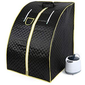 YJIIJY Sauna infrarouge portable 1000 W, Sauna pliable cabine, Sauna infrarouge mobile, Sauna infrarouge pliable cabine à chaleur Thérapeutique Spa, Tente pour Sauna à Vapeur 2L pour Salon - Publicité