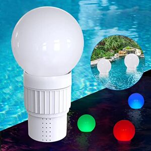 Lumière Piscine Flottante,Lampe Solaire Piscine avec RGB Couleurs  Changement,Étanche Boule Lumineuse Piscine,Lumières de Piscine à LED  Extérieures